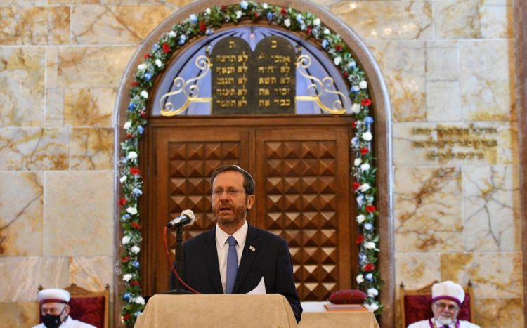 Община в Турции является примером сплоченности евреев Президент Израиля