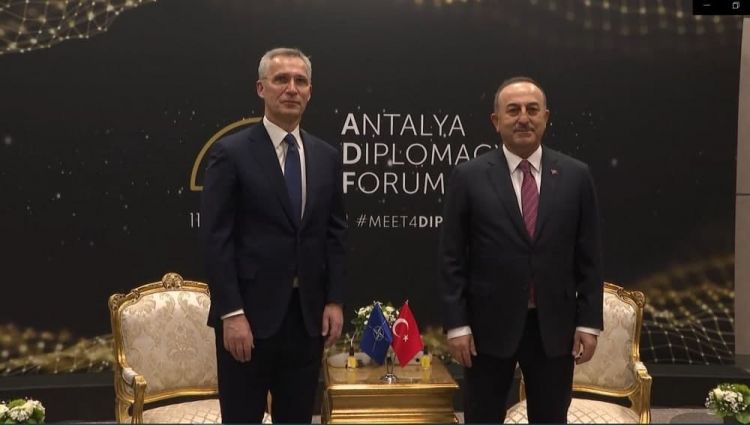 Çavuşoğlu NATO-nun Baş katibi ilə görüşdü