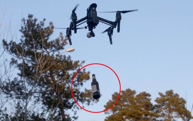 Ukrayna “Molotov” kokteyli atan dron hazırladı FOTO
