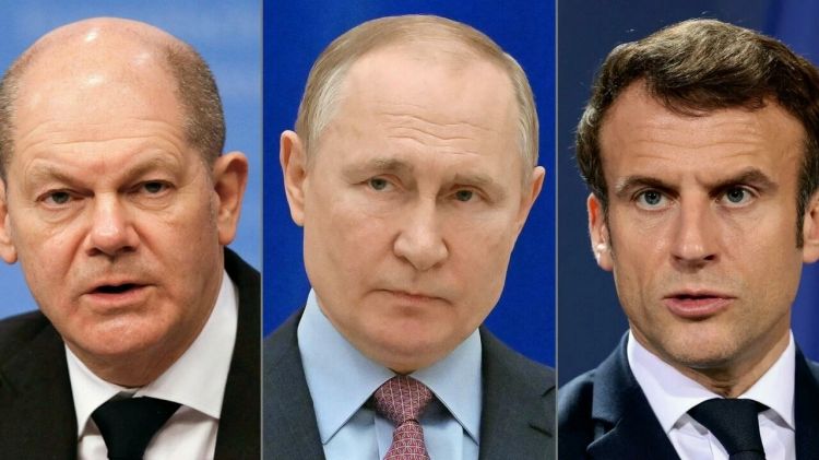 بوتين أطلع زعيمي فرنسا وألمانيا على المحادثات الروسية الأوكرانية