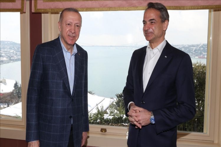 Президент Турции Эрдоган принял премьер-министра Греции Мицотакиса