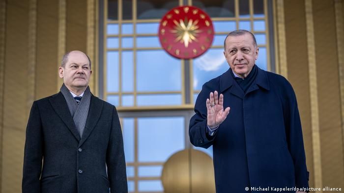 شولتس يصل أنقرة ومحادثات مع أردوغان بشأن أوكرانيا