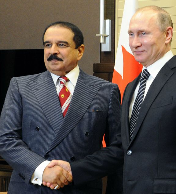 ملك البحرين يتناول مع الرئيس الروسي "أهمية الحل الدبلوماسي للخلافات"