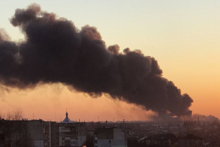 Russian airstrikes on Ukraine’s Lviv leave at least six dead, eight injured