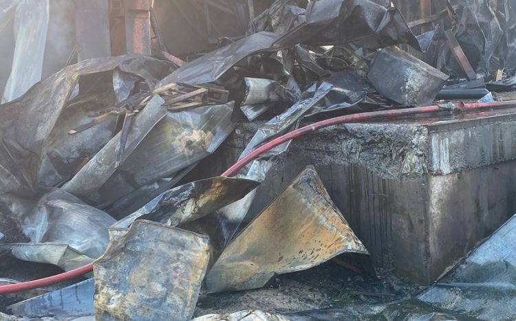 Пожар в "Промпарке Азерсун" потушен