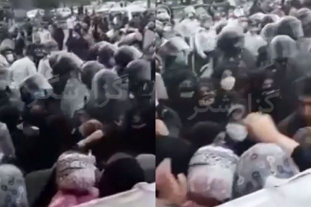 İranın xüsusi qüvvələri tərəfindən onlarla insanın həbs edilmə görüntüləri yayıldı