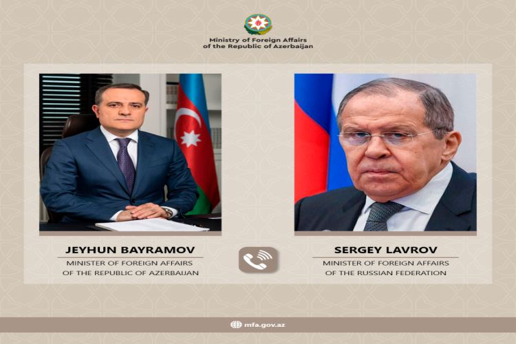 Джейхун Байрамов и Сергей Лавров обсудили делимитацию границы с Арменией