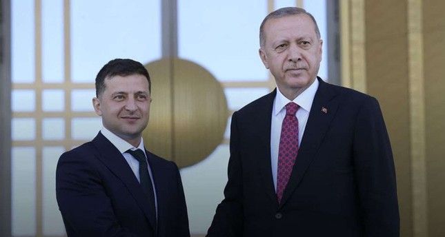 أردوغان يبحث مع نظيره الأوكراني تطورات الحرب