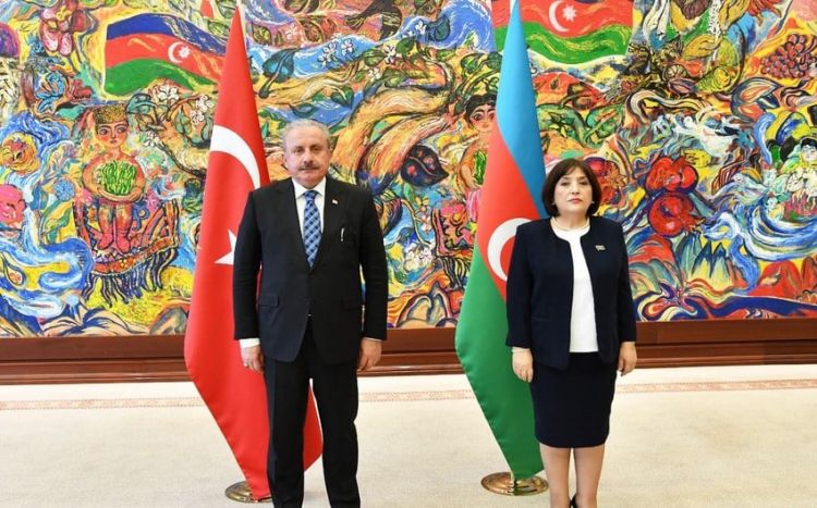 Azərbaycan və Türkiyə parlament sədrləri görüşdü