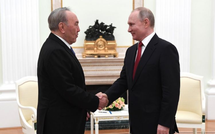 Назарбаев и Путин в Москве обсудили развитие двусторонних связей