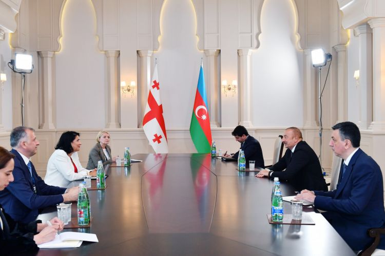 Президент Азербайджана встретился с Саломе Зурабишвили