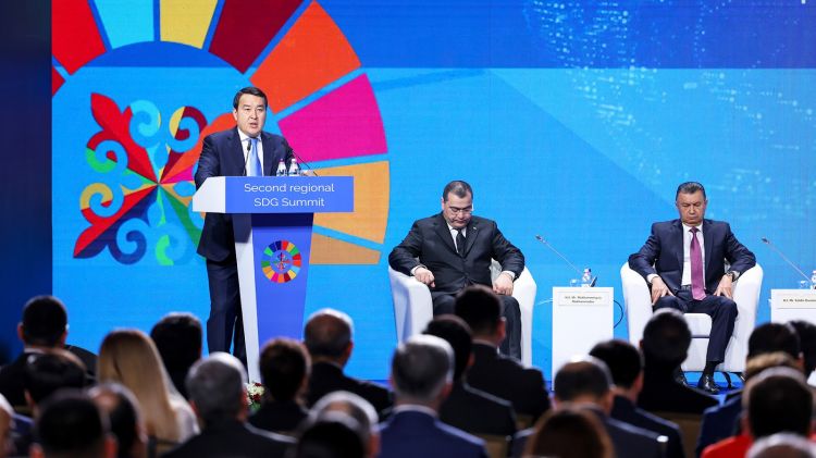 Kazakh PM Stresses Regional Cooperation at UN Regional SDG Summit in Almaty