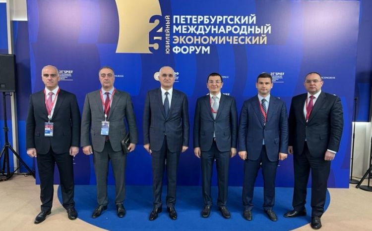 Шахин Мустафаев принял участие в 25-м Петербургском международном экономическом форуме