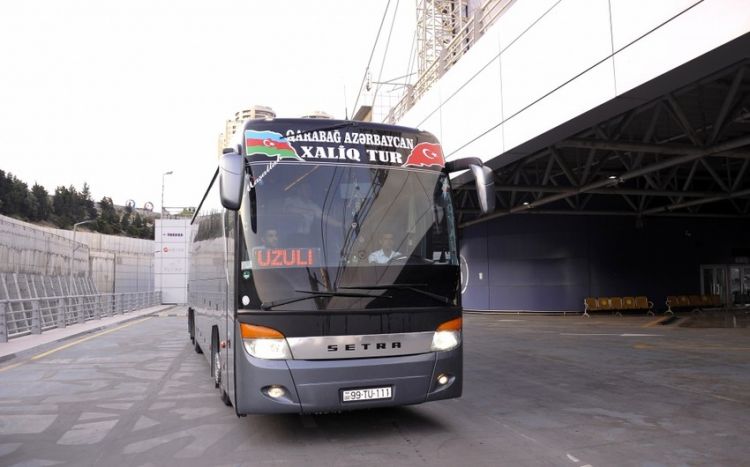 Первый автобус рейса Баку-Физули-Баку отправился в путь сегодня - ФОТО