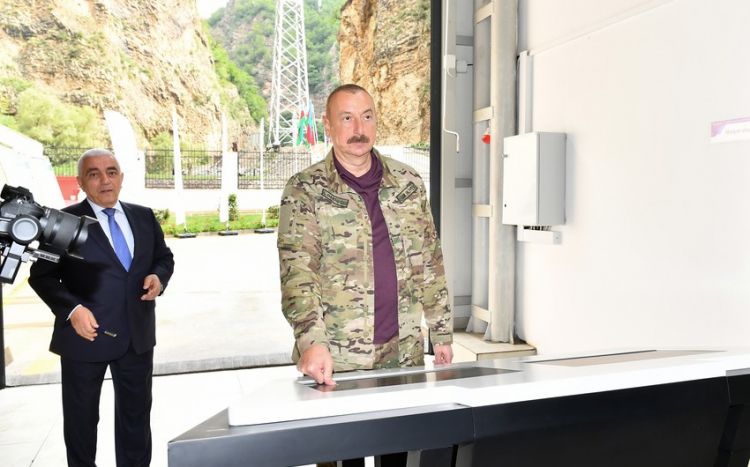 Prezident “Kəlbəcər-1” kiçik SES-in açılışında iştirak etdi