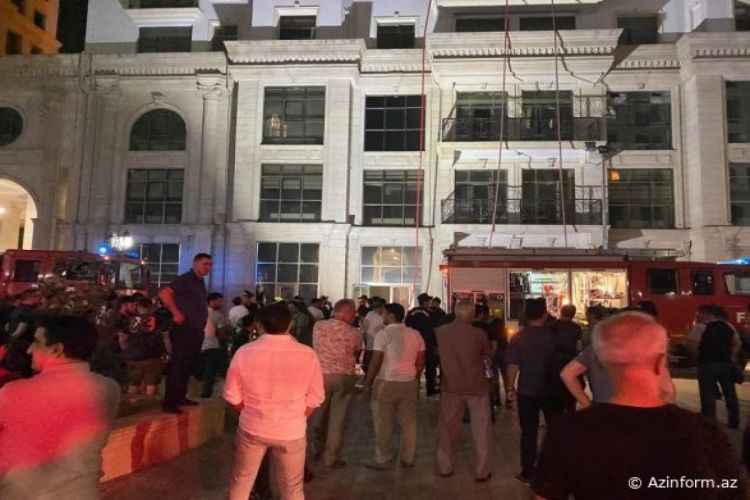 TƏBİB распространил информацию о пострадавших при пожаре в ЖК «Mirvari park»