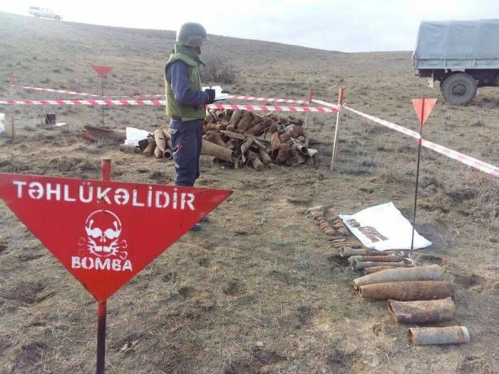 Azad edilmiş ərazilərdə daha 121 mina aşkarlanıb RƏSMİ