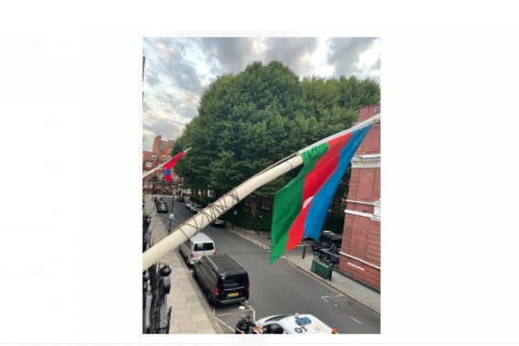 National flag was reinstated at the Embassy of Azerbaijan in London
