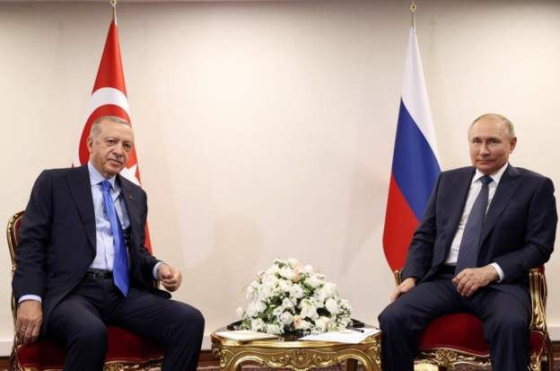 بوتين وأردوغان يناقشان الحرب في أوكرانيا والصراع السوري