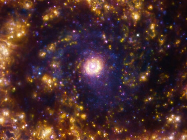 European Space Agency Images Messier 61 - a Spiral Starburst Galaxy Located 50 Million Light-Years from Earth