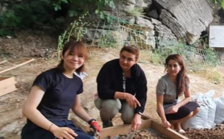Азербайджанские и японские археологи совместно исследуют пещеру Дамджылы - ФОТО