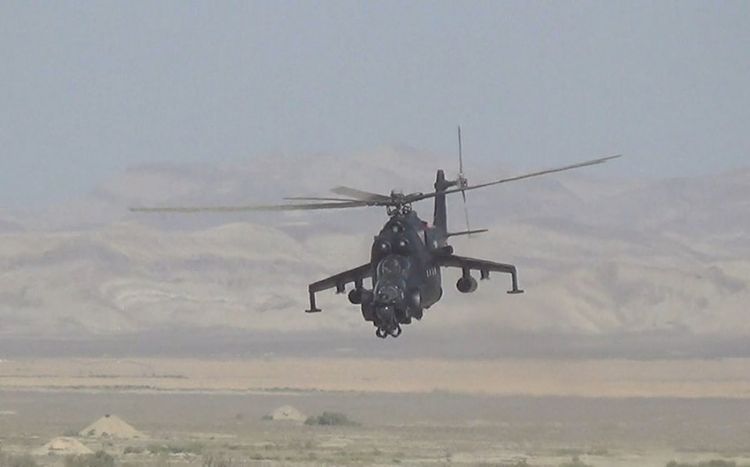 Hərbi Hava Qüvvələrinin helikopterlərindən TƏLİM