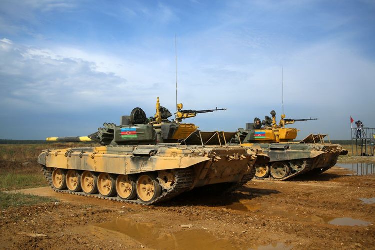 Азербайджанские танкисты произвели контрольные стрельбы на конкурсе в Москве