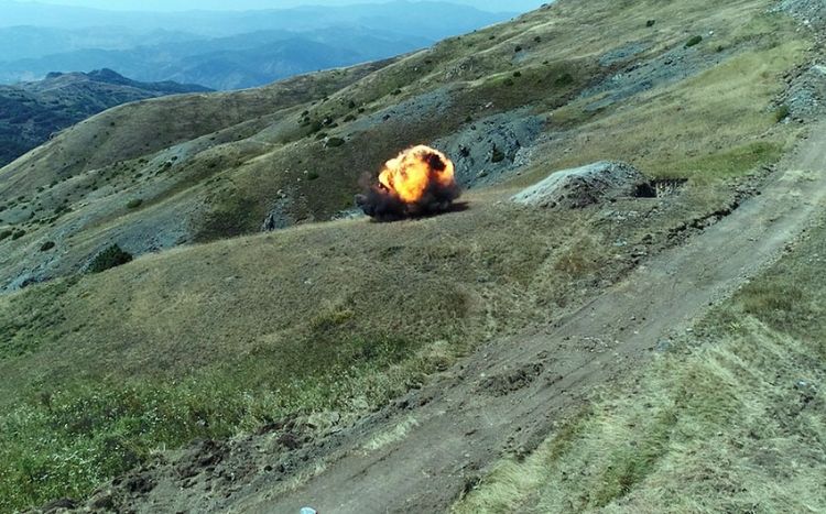 За неделю на высотах Учдик-Гырхгыз-Сарыбаба обнаружено 1318 мин