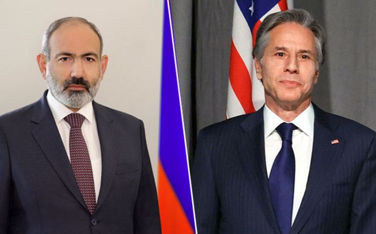 Пашинян обсудил с Блинкеном ситуацию на армяно-азербайджанской границе