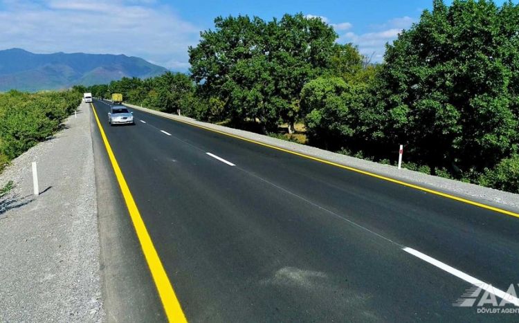 Основная часть автодороги Огуз-Шеки реконструирована