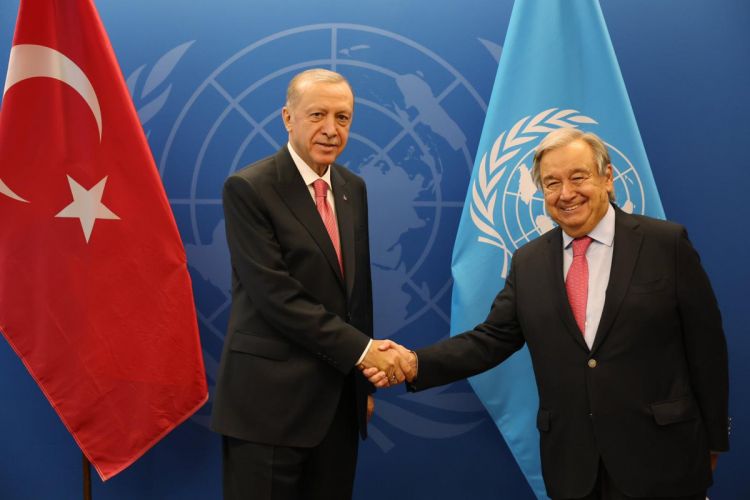 Эрдоган встретился с Генеральным секретарем ООН Антониу Гутеррешем