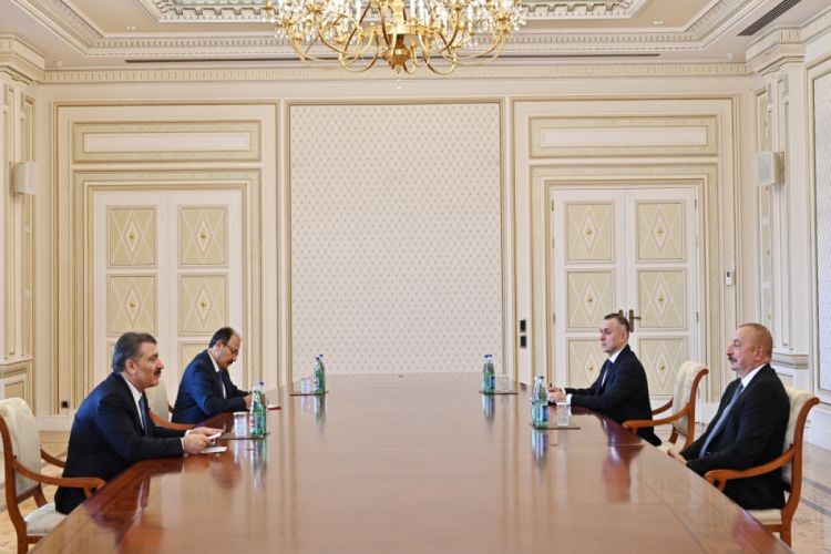 Президент Ильхам Алиев принял министра здравоохранения Турции ОБНОВЛЕНО