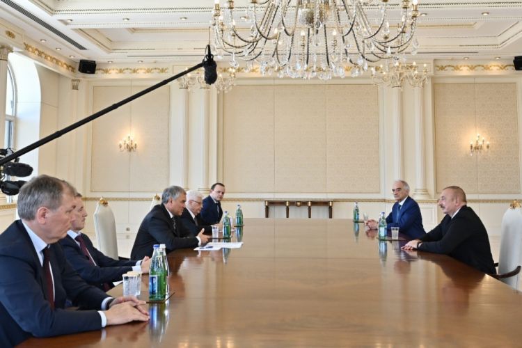 Президент Ильхам Алиев принял председателя Госдумы РФ ОБНОВЛЕНО