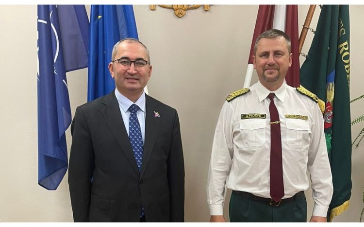 Посол Азербайджана встретился с начальником Государственной пограничной охраны Латвии