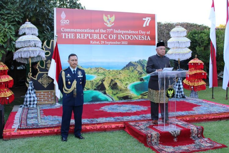 سفارة إندونيسيا بالرباط تحتفل بالذكرى السنوية الـ77 لاستقلال الجمهورية