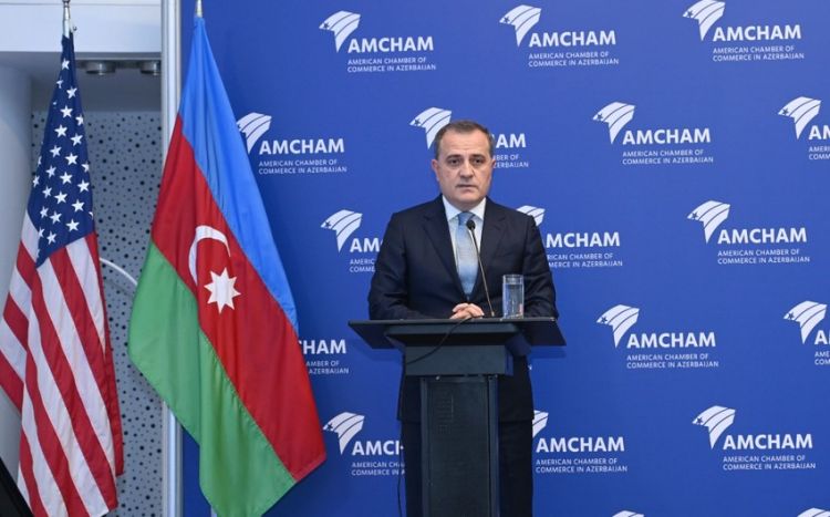 Глава МИД Азербайджана выступил на мероприятии Американской торговой палаты