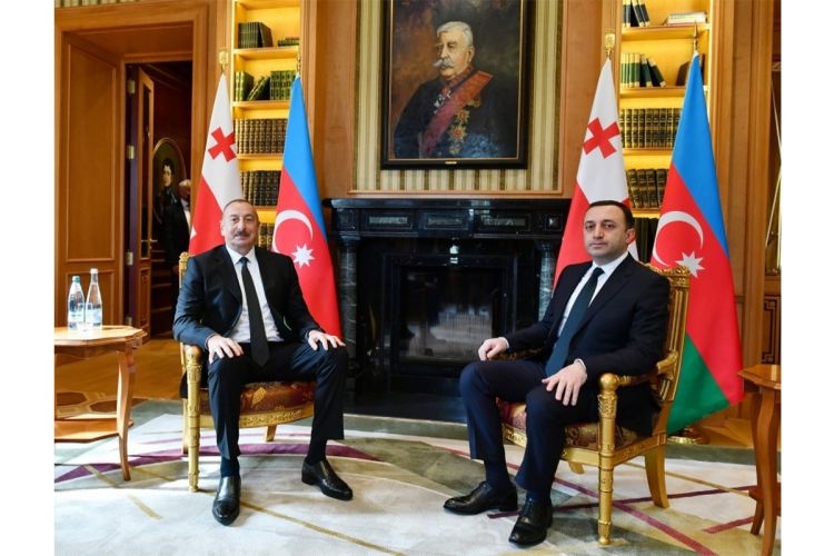Состоялась встреча один на один Президента Азербайджана с премьер-министром Грузии ОБНОВЛЕНО