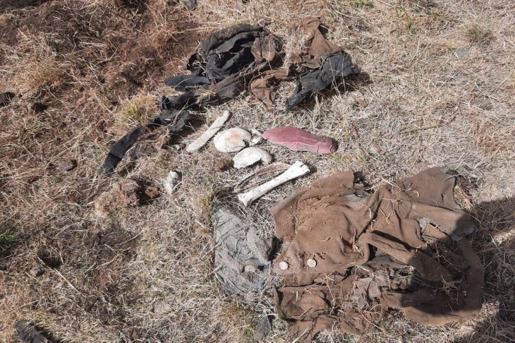 В Кяльбаджаре обнаружены останки скелета человека, предположительно убитого при пытках в армянском плену
