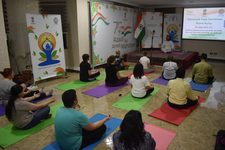 Embassy of India in Baku hosted an official inauguration of the regular Yoga classes