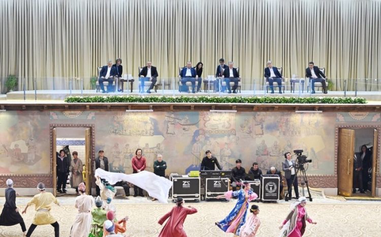 Ильхам Алиев принял участие в мероприятии в комплексе "Вечный город" в Самарканде