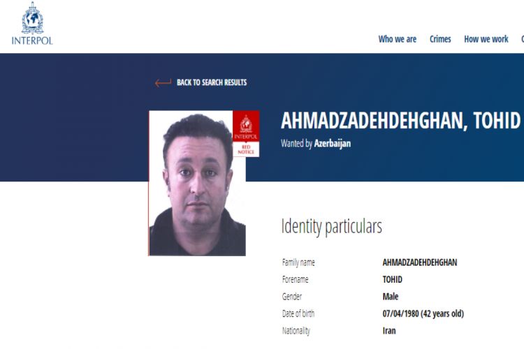 Азербайджан объявил иранского наркоторговца в розыск по линии Интерпола