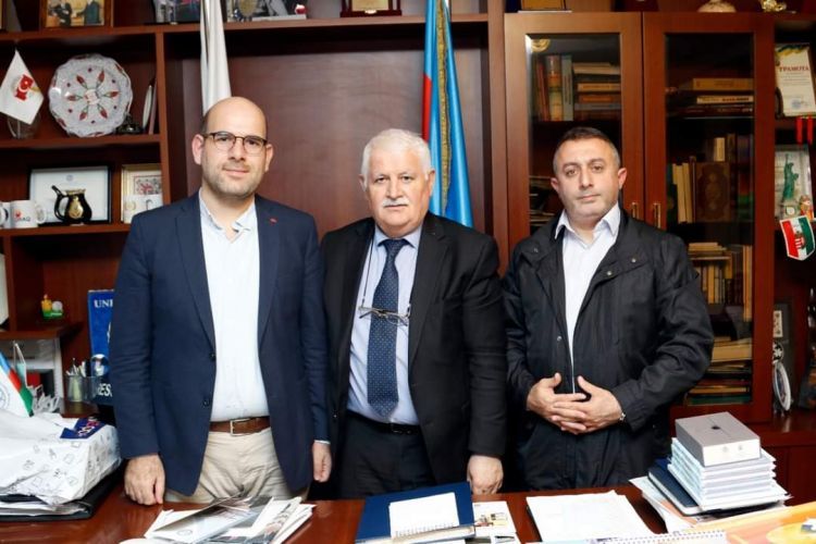 A staff of the IHH Humanitarian Relief Foundation Mehmet Altıntash and a representative of the Central Asia and Caucasus Bureau Hamza Nedimoghlu, were guests of the IEPF