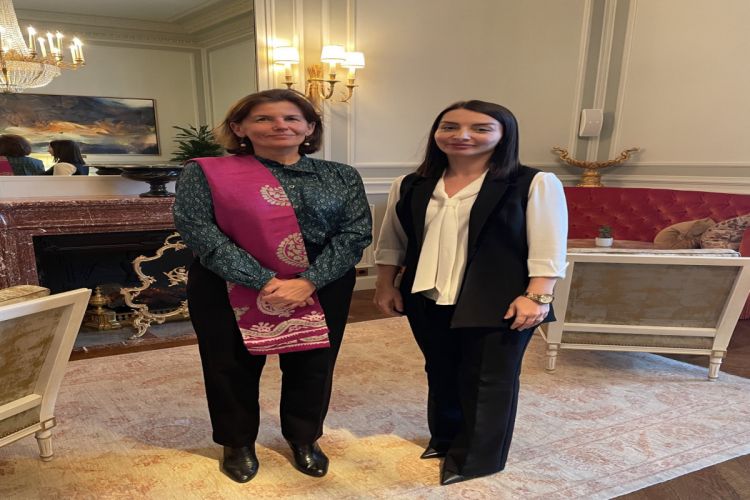 Лейла Абдуллаева встретилась с новоназначенным послом Франции в Азербайджане