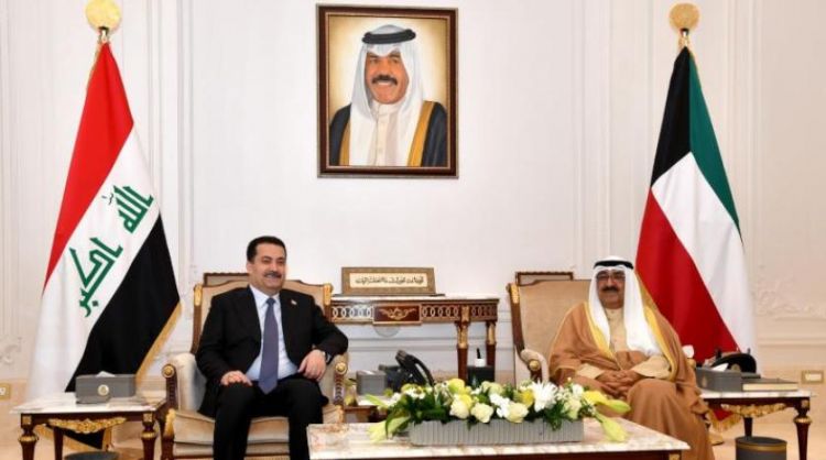ولي العهد الكويتي يستقبل رئيس مجلس الوزراء العراقي