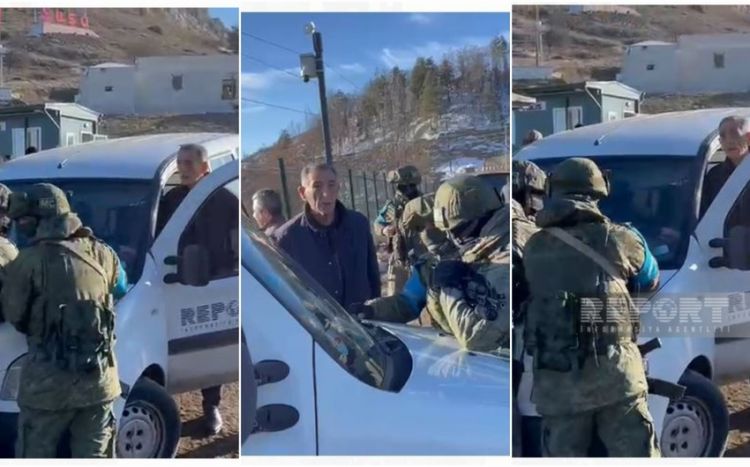 Опекающие сепаратистов российские "миротворцы" идут на азербайджанских журналистов с автоматами
