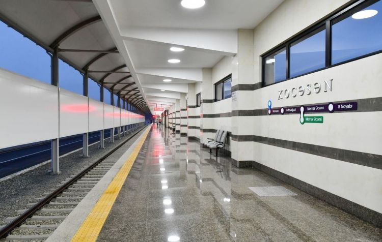 Metronun "Xocəsən" stansiyası ilk sərnişinlərini QƏBUL ETDİ