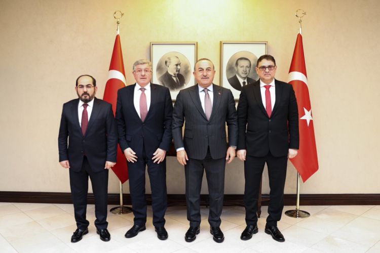 Çavuşoğlu Suriya müxalifətinin liderlərini qəbul edib