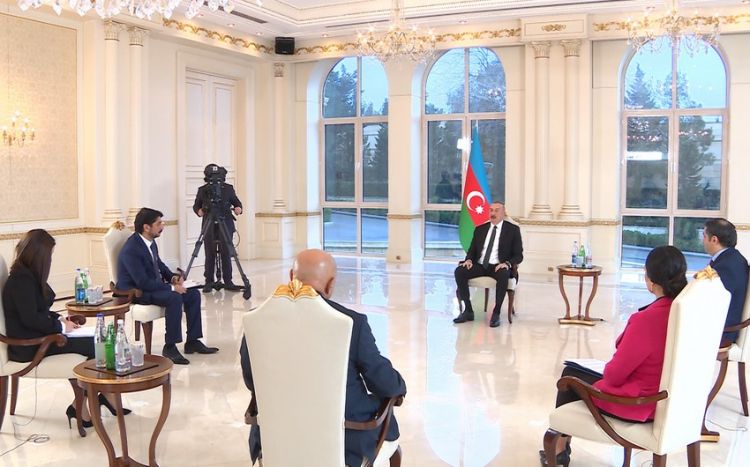 Президент Ильхам Алиев дал интервью местным телеканалам ОБНОВЛЕНО 1