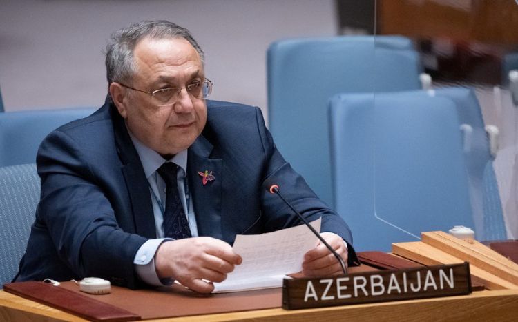 مندوب أذربيجان في الأمم المتحدة يرد بالوثائق علي مندوب أرمينيا