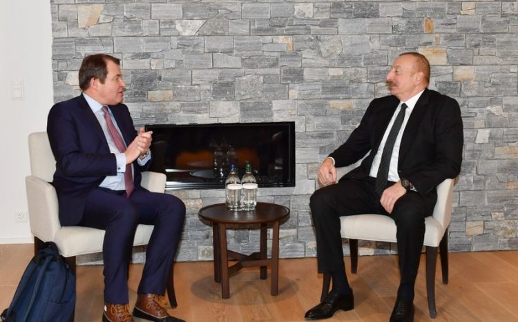 В Давосе состоялась встреча президента Азербайджана с первым вице-президентом ЕБРР